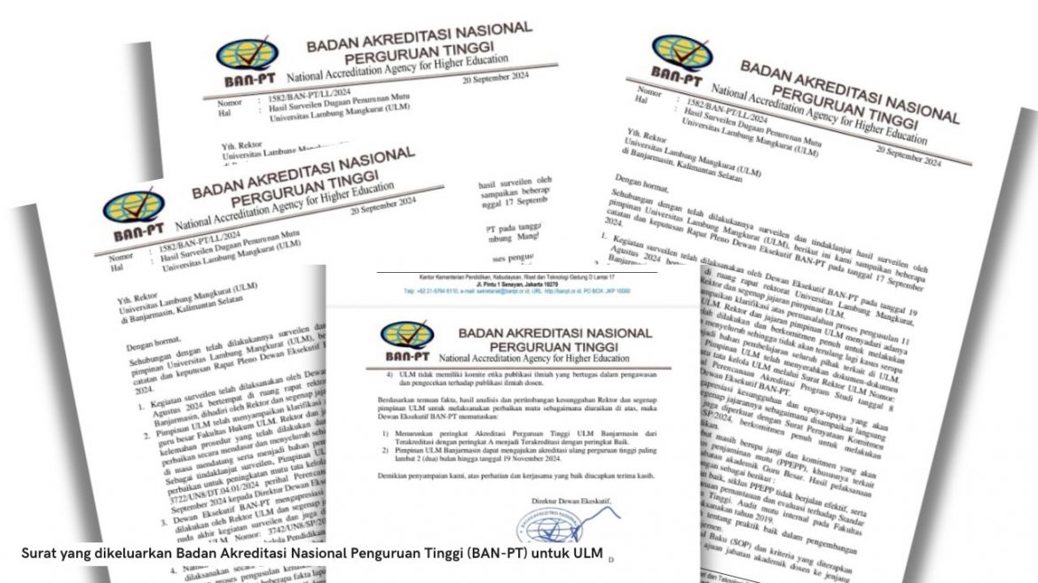 Akreditasi ULM Turun Dua Tingkat, Skandal Guru Besar jadi Penyebabnya?