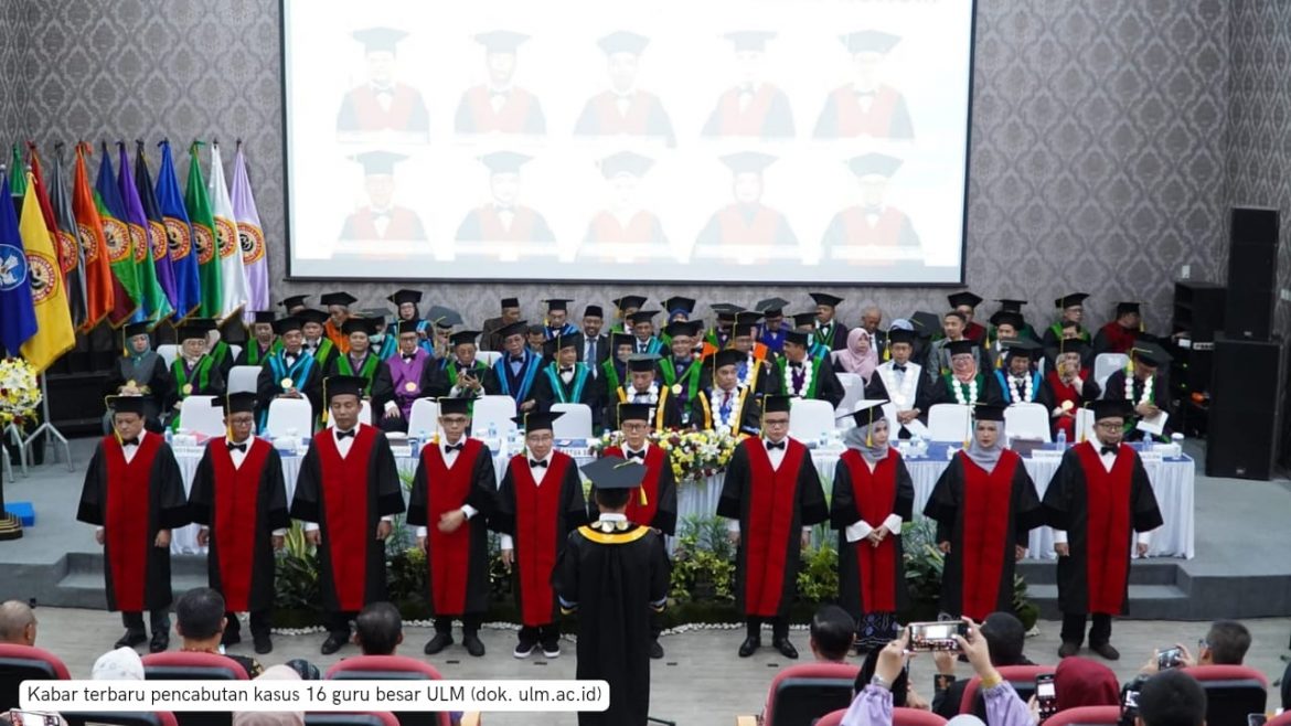 ULM Bungkam Soal Polemik Pembatalan 16 Guru Besar, Hanya Andalkan Siaran Pers