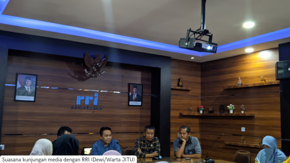 Silaturahmi dan Belajar, Warta JITU Sambangi RRI Banjarmasin
